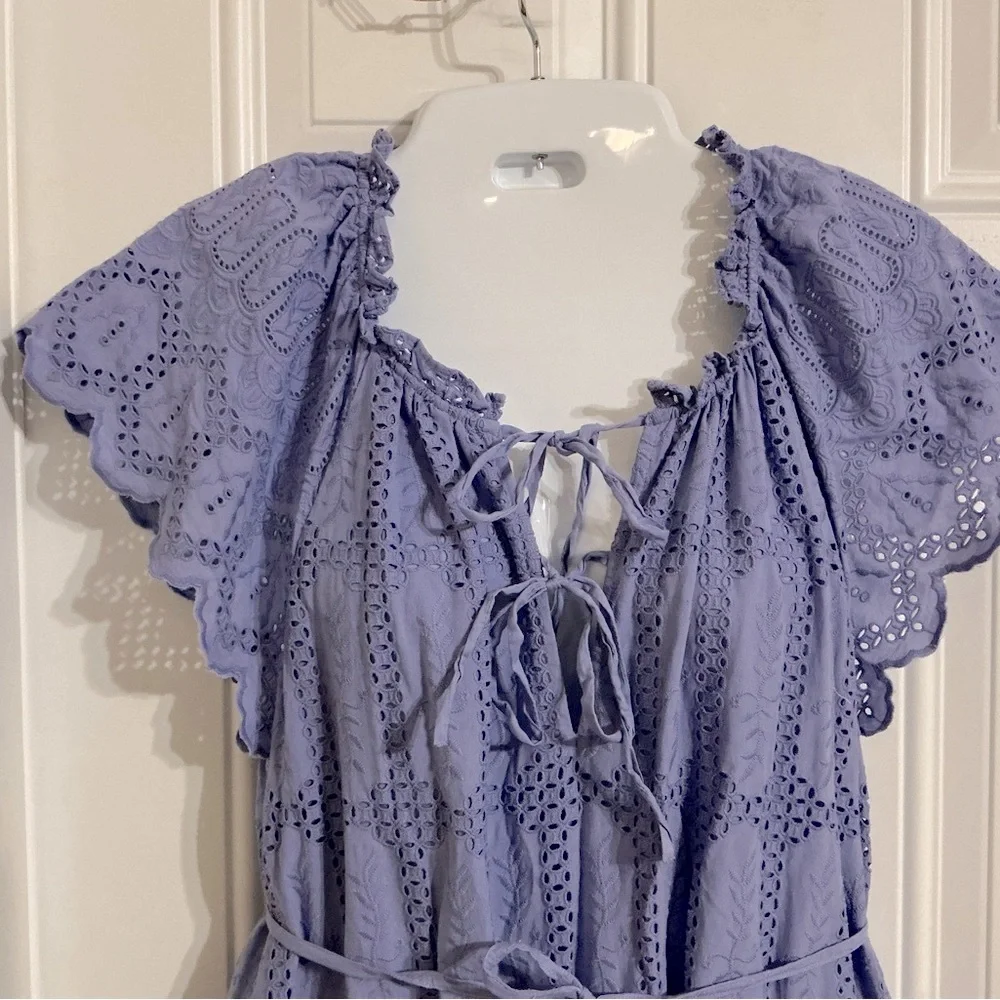 Cleobella Mallory Periwinkle Ankle Dress Size M - Picture 8 of 12